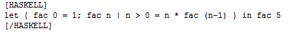 How to added Tag to Haskell code.