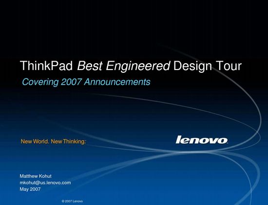 IBM ThinkPad Design