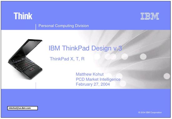 IBM ThinkPad Design